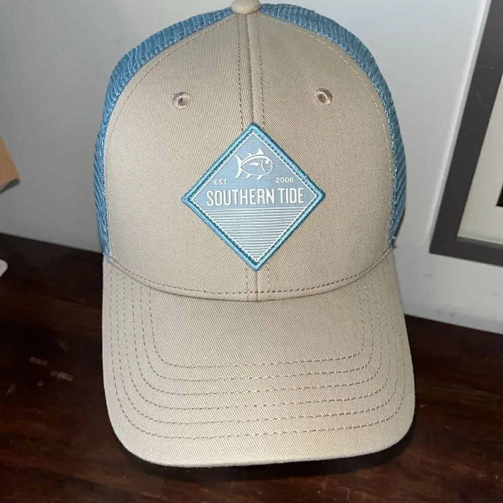 Southern Tide Tuna Skipjack mesh trucker SnapBack baseball golf Ball Cap hat